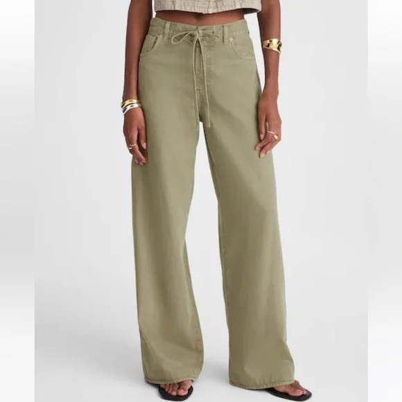 Madewell Superwide-Leg Jeans: Airy Denim Edition in Sagebrush 26 NWT - Picture 7 of 15